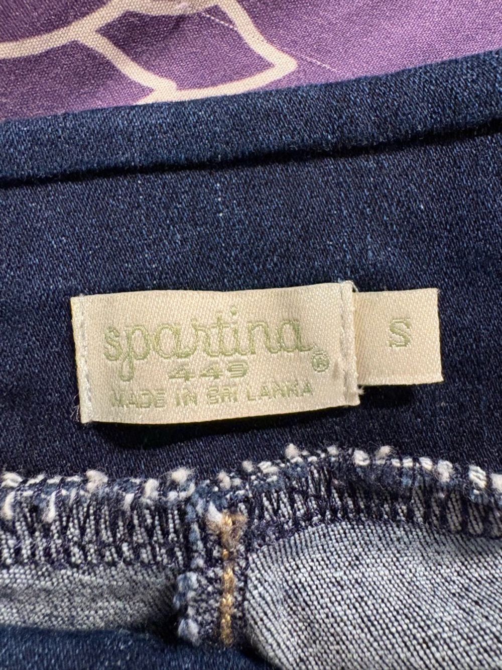 Spartina 449 dark wash jeggings like new, four pockets, straight legs - Picture 5 of 7
